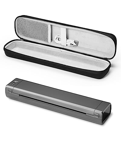 Phomemo M08F A4 tragbarer Thermodrucker, mobiler Drucker unterstützt 210x297mm A4 Thermopapier, drahtloser Bluetooth-Reisedrucker für Auto, Büro, Zuhause,mit 1 Aufbewahrungsbox von Phomemo