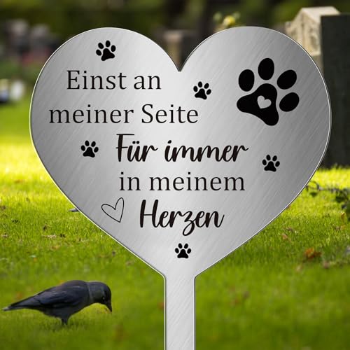 Photect Grabstecker Metall Herz mit Spruch Einst an Meiner Seite Für Immer in Meinem Herzen Grabdekoration Wetterfest Frostbeständig Grabschmuck zum Erinnerung Andenken Dekoherz Trauer Photect Grabstecker Metall Herz mit Spruch Einst an Meiner Seite Für Immer in Meinem Herzen Grabdekoration Wetterfest Frostbeständig Grabschmuck zum Erinnerung Andenken Dekoherz Trauer von Photect
