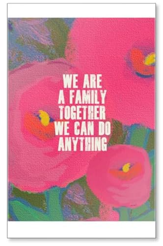 Kühlschrankmagnet, Motiv"We Are A Family, Together We Can Do Anything" von Photomagnet