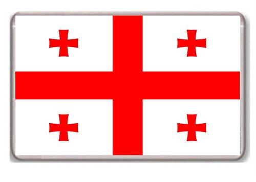 Kühlschrankmagnet Flagge von Georgien von Photo Magnet