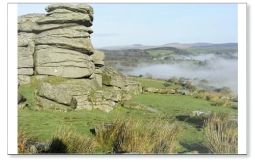 Kühlschrankmagnet"Fog in the Area Where the Film War Horse Was Filmed Dartmoor" von Photomagnet