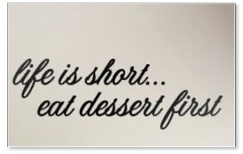 Kühlschrankmagnet Life Is Short Eat Dessert First von Photomagnet