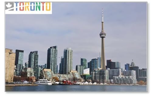 Photo Magnet CN Tower, Harbourfront, Waterfront Toronto, Kanada Kühlschrankmagnet von Photo Magnet