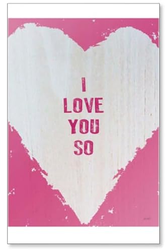 Photo Magnet I Love You So - Motivation Zitate Kühlschrankmagnet von Photo Magnet