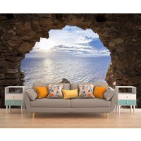 Stein Und Meer Wandbild, Tapete, Wand Aufkleber, Stein-Fototapete, Abnehmbarer Wallpaper, Selbst Selbstklebende Tapete Stein Und Meer Wandbild, Tapete, Wand Aufkleber, Stein-Fototapete, Abnehmbarer Wallpaper, Selbst Selbstklebende Tapete von PhotoDecorByDani