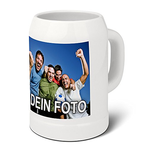 PhotoFancy® - Bierkrug mit Foto bedrucken - Krug personalisieren - Humpen mit eigenem Motiv selbst gestalten (Bierkrug 0,5 L) von PhotoFancy