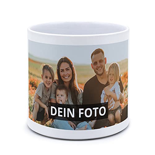 PhotoFancy® - Blumentopf mit Foto selbst gestalten - Übertopf Personalisieren und Bedrucken von PhotoFancy