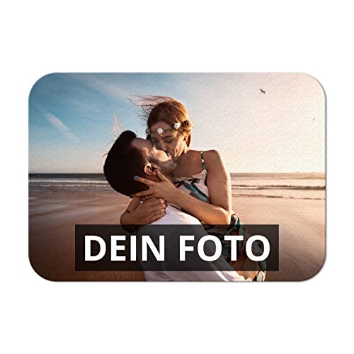 PhotoFancy® - Personalisierter Kühlschrankmagnet mit eigenem Foto - Fotomagnet gestalten - Form: Rechteckig von PhotoFancy