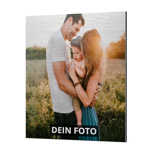 PhotoFancy® – Personalisiertes Alu-Dibond Wandbild mit eigenem Foto selbst gestalten - Foto auf Metall drucken lassen - Wandbild bedrucken - Material, Stärke und Format Wählen von PhotoFancy