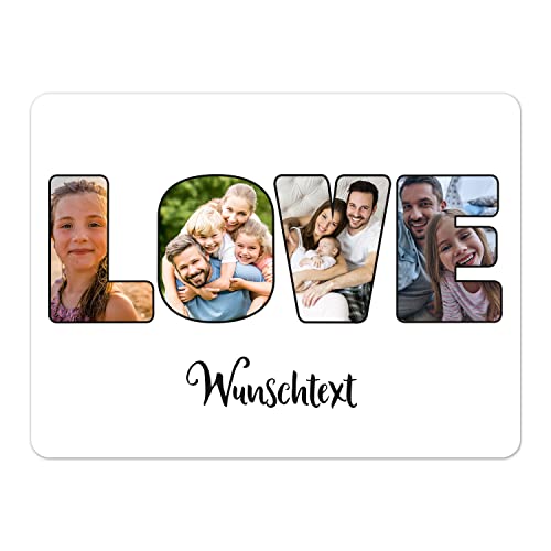 PhotoFancy® - Personalisiertes Tischset 'Love' - Platzset mit eigenem Foto und Text (Kunststoff 39 x 29 cm) von PhotoFancy