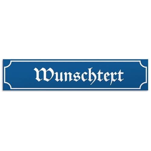 PhotoFancy® - Personalisiertes Straßenschild mit eigenem Text gestalten - Kunststoff-Wegweiser mit Wunschnamen bedrucken - Größe 36,4 cm x 7,7 cm - Design: Nostalgisch von PhotoFancy
