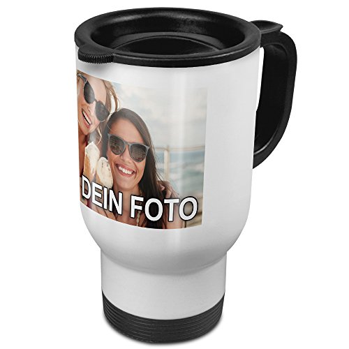 PhotoFancy® - Thermobecher mit Foto Bedrucken - Coffee to Go Becher Personalisieren - Thermo-Tasse mit eigenem Motiv selbst gestalten von PhotoFancy