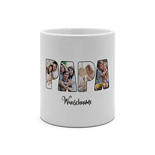 PhotoFancy® - XXL Tasse 'Papa' - Personalisierte Fototasse mit eigenem Foto und Text - Große Tasse selbst gestalten - Jumbo-Becher XXL 750 ml von PhotoFancy