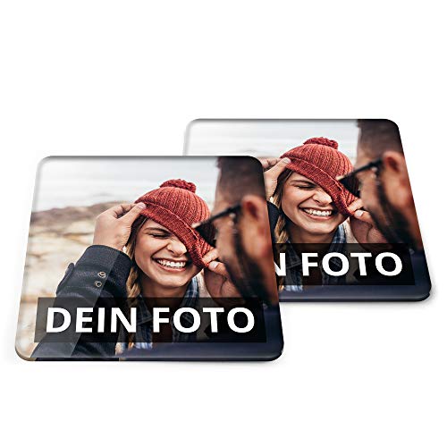 Untersetzer mit Foto personalisiert - Personalisierbare Acrylglas Untersetzer Bedrucken (Eckig) (Acrylglas, 10er Set) von PhotoFancy