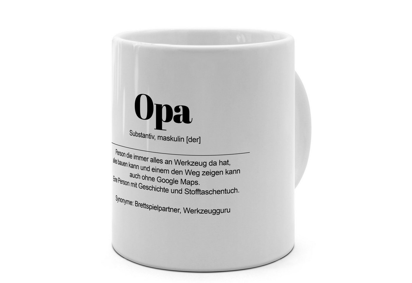 PhotoFancy Tasse mit Definition 'Opa' - Tasse mit Spruch, Tasse Jumbo XXL von PhotoFancy