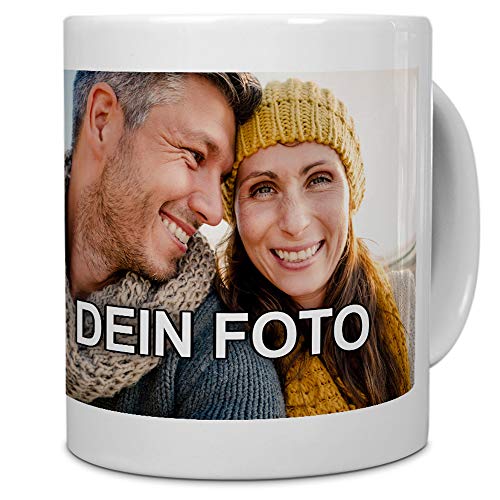 PhotoFancy® - Tasse mit Foto bedrucken lassen - Fototasse personalisieren – Kaffeebecher zum selbst gestalten (Weiß) von PhotoFancy