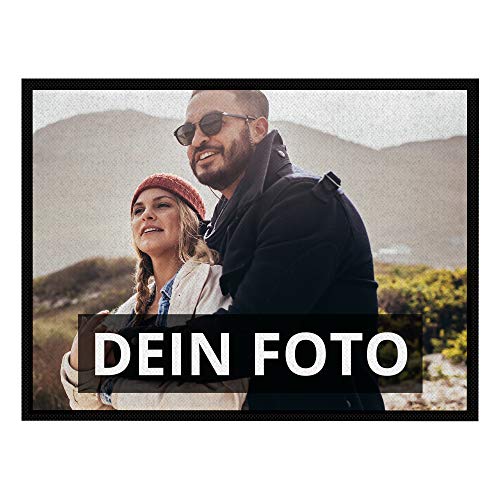 PhotoFancy XL Fussmatte mit Foto personalisiert - XL Fußmatte mit Logo Bedrucken (80 x 60 cm) von PhotoFancy