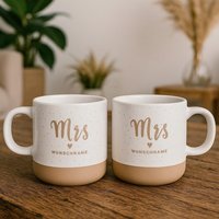 Personalisierte Keramiktasse Mit Gravur - Tasse Namen Geschenkidee Für Kaffee- & Teeliebhaber Design "Mrs.' Personalisierte Keramiktasse Mit Gravur - Tasse Namen Geschenkidee Für Kaffee- & Teeliebhaber Design "Mrs.' von PhotoFancyDE