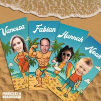 strandtuch Personalisiert Mit Foto Und Name - Ideal Für Den Urlaub Oder Als Geschenk Die Familie Freunde Badetuch Duschtuch von PhotoGrafixDE