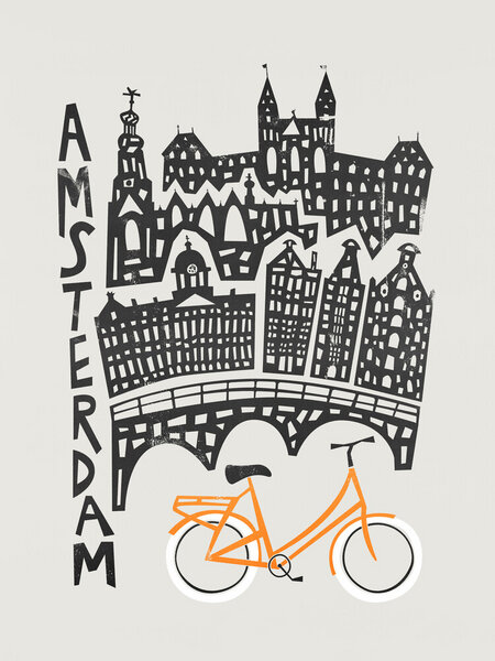 Photocircle Poster / Leinwandbild - Amsterdam Cityscape von Photocircle