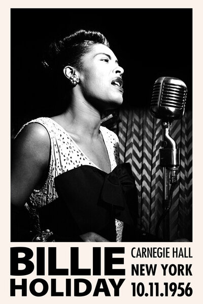 Photocircle Poster / Leinwandbild - Billie Holiday at Carnegie Hall von Photocircle