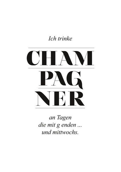 Photocircle Poster / Leinwandbild - Champagner Photocircle Poster / Leinwandbild - Champagner von Photocircle