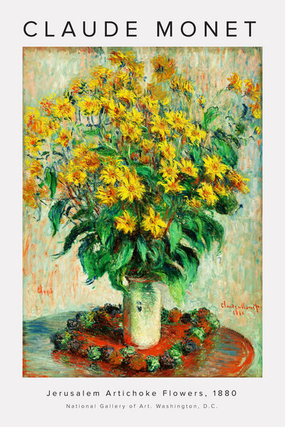Photocircle Poster / Leinwandbild - Claude Monet - Jerusalem Artichoke Flowers von Photocircle