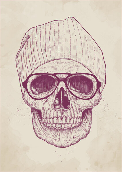 Photocircle Poster / Leinwandbild - Cool skull von Photocircle