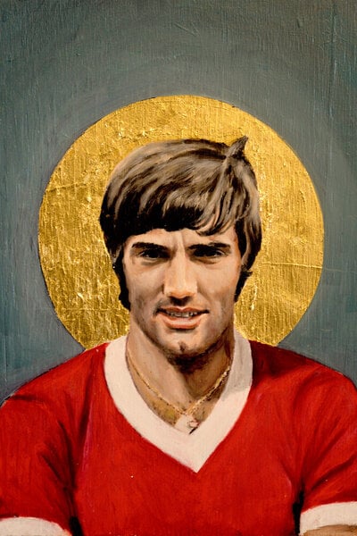 Photocircle Poster / Leinwandbild - George Best von Photocircle