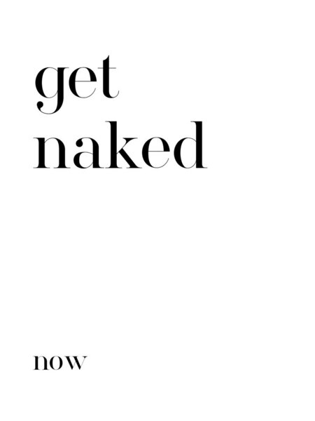 Photocircle Poster / Leinwandbild - Get Naked No3 von Photocircle