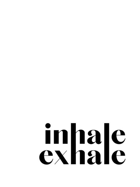 Photocircle Poster / Leinwandbild - Inhale Exhale No4 von Photocircle