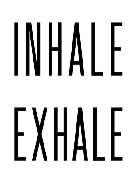 Photocircle Poster / Leinwandbild - Inhale Exhale No6 von Photocircle