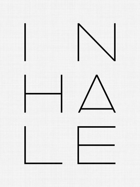 Photocircle Poster / Leinwandbild - Inhale Photocircle Poster / Leinwandbild - Inhale von Photocircle