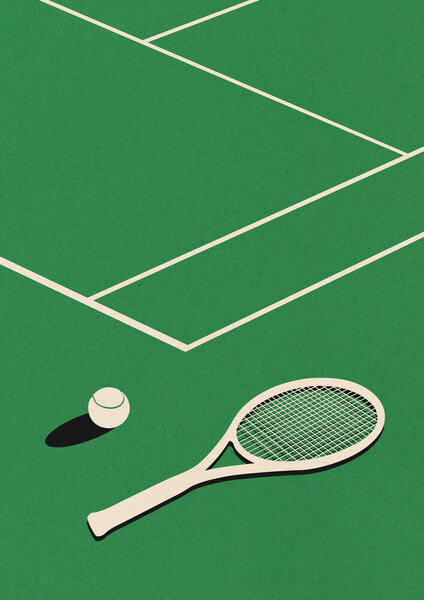 Photocircle Poster / Leinwandbild - Lawn Tennis Club von Photocircle