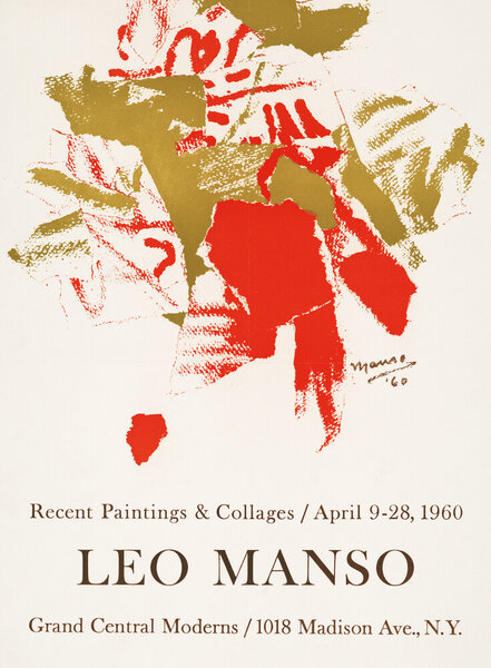 Photocircle Poster / Leinwandbild - Leo Manso Ausstellungsposter von 1960 von Photocircle