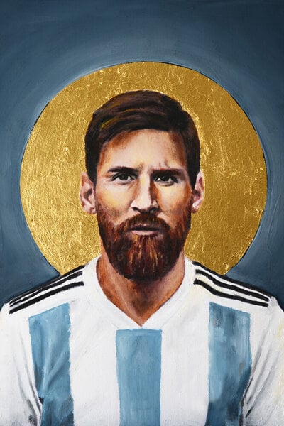 Photocircle Poster / Leinwandbild - Lionel Messi von Photocircle