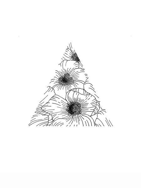 Photocircle Poster / Leinwandbild - Mantike Blumen Dreieck Photocircle Poster / Leinwandbild - Mantike Blumen Dreieck von Photocircle