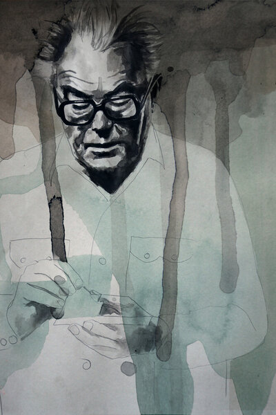 Photocircle Poster / Leinwandbild - Max Frisch von Photocircle