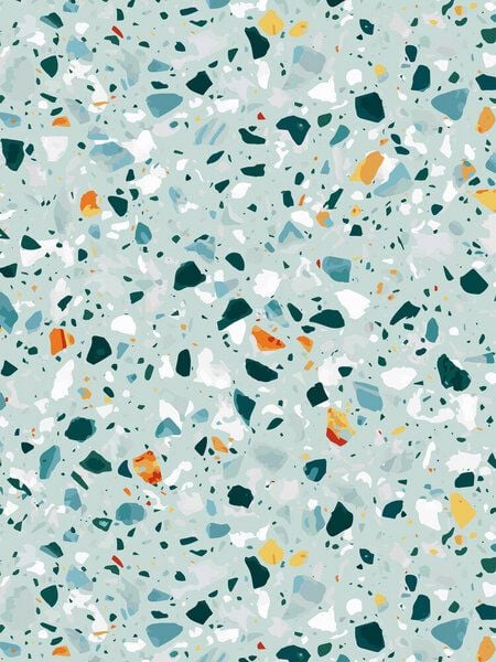 Photocircle Poster / Leinwandbild - Mint Terrazzo Photocircle Poster / Leinwandbild - Mint Terrazzo von Photocircle