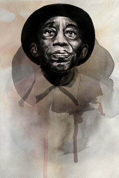 Photocircle Poster / Leinwandbild - Mississipi John Hurt von Photocircle