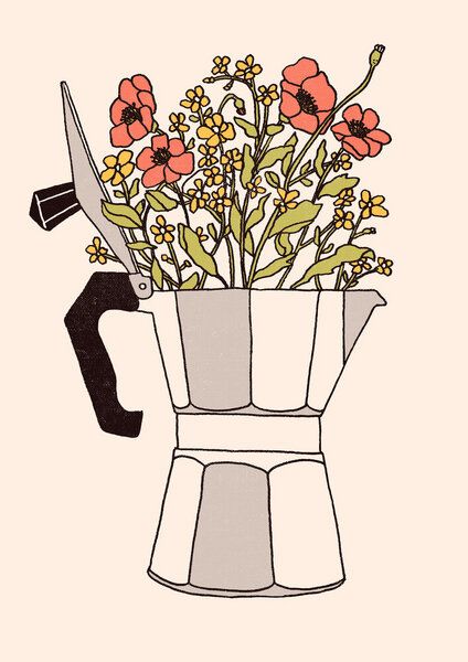 Photocircle Poster / Leinwandbild - Moka Blumen Photocircle Poster / Leinwandbild - Moka Blumen von Photocircle