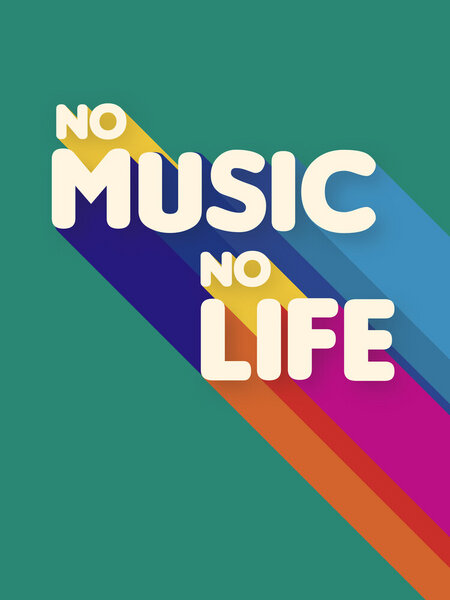 Photocircle Poster / Leinwandbild - No music no life von Photocircle