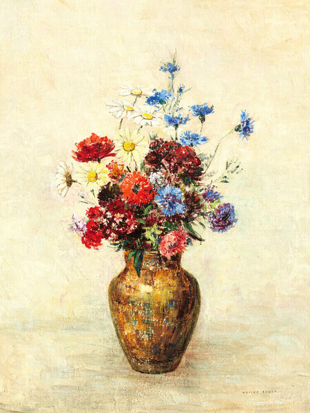 Photocircle Poster / Leinwandbild - Odilon Redon - Blumen in einer Vase von Photocircle
