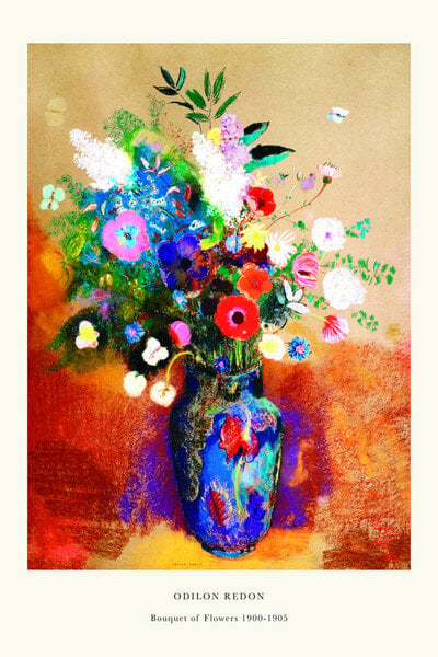 Photocircle Poster / Leinwandbild - Odilon Redon - Blumenbouquet von Photocircle