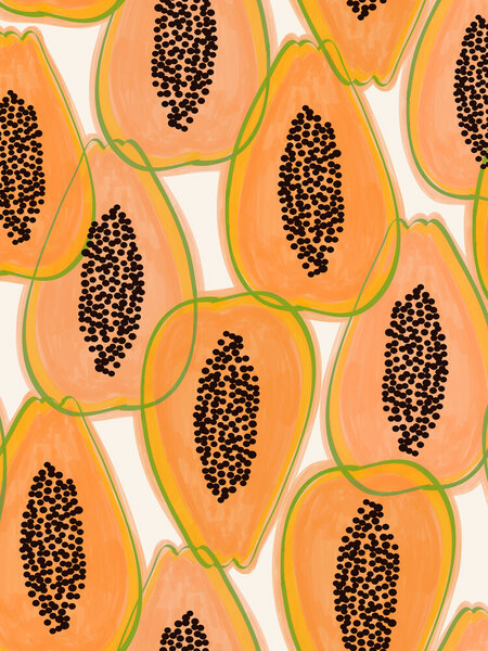 Photocircle Poster / Leinwandbild - Papaya Cravings von Photocircle