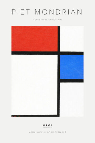 Photocircle Poster / Leinwandbild - Piet Mondrian – Centennial Exhibition – MOMA von Photocircle