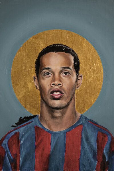 Photocircle Poster / Leinwandbild - Ronaldinho Photocircle Poster / Leinwandbild - Ronaldinho von Photocircle