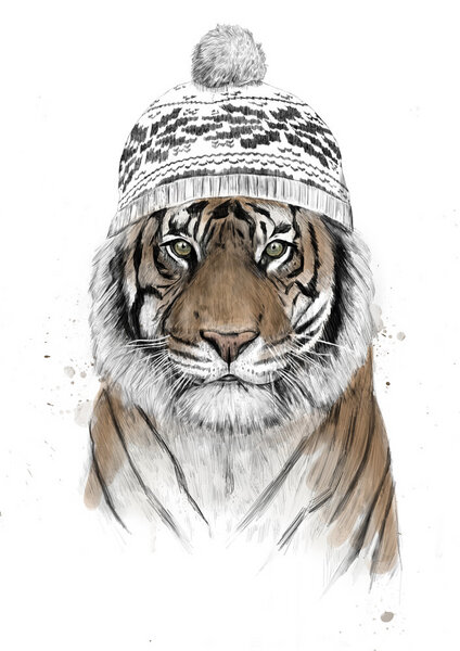 Photocircle Poster / Leinwandbild - Siberian tiger von Photocircle
