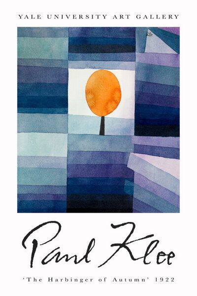 Photocircle Poster / Leinwandbild - The Harbinger of Autumn by Paul Klee von Photocircle