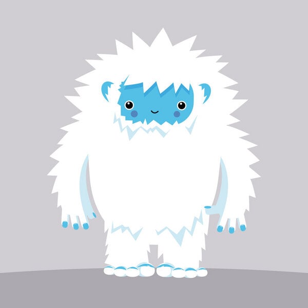 Photocircle Poster / Leinwandbild - Yeti – Illustration fürs Kinderzimmer von Photocircle